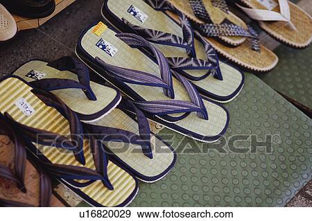 Japanese sandals View Large Photo Image Stock Photo - Japanese sandals. Fotosearch