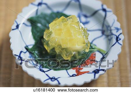 Japanese sweets on a plate View Large Photo Image Stock Image - Japanese sweets on a plate. Fotosearch