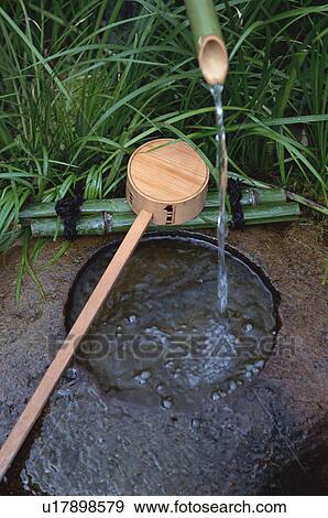 Japanese water basin View Large Photo Image Stock Photo - Japanese water basin. Fotosearch