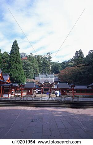 Picture - Kirishima Shrine, Kagoshima Prefecture, Japan. Fotosearch