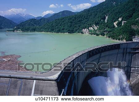 Stock Image - Kurobe Dam. Fotosearch