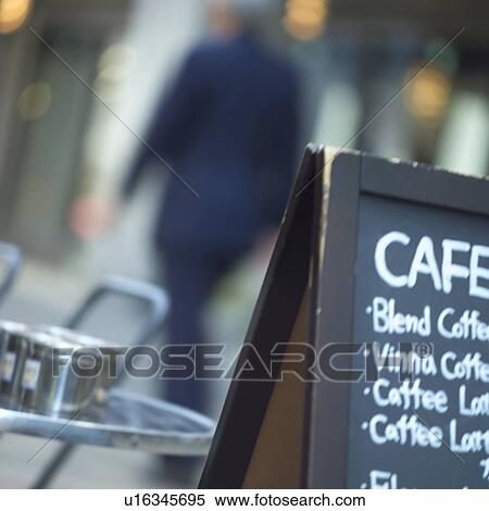 Stock Photography - Menu board of coffee shop. Fotosearch