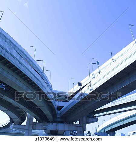 Motorway overpass in Osaka, Japan View Large Photo Image Stock Image - Motorway overpass in Osaka, Japan. Fotosearch