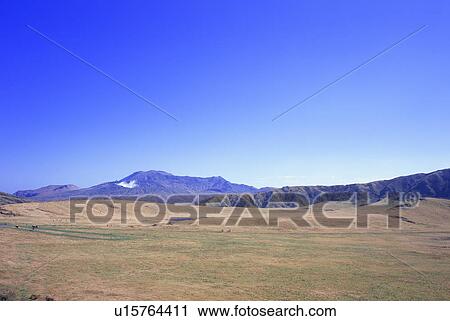 Stock Image - Mt. Aso, Kumamoto Prefecture, Japan. Fotosearch