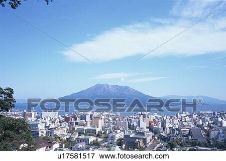 Stock Photo - Mt. Sakurajima, Kagoshima Prefecture, Japan. Fotosearch