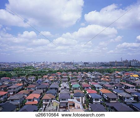 Residential district in Japan View Large Photo Image Picture - Residential district in Japan. Fotosearch