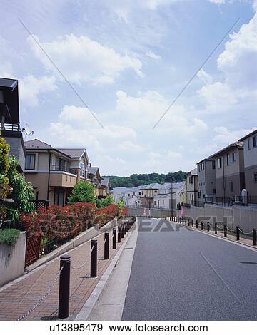 Residential district in Japan View Large Photo Image Stock Photo - Residential district in Japan. Fotosearch