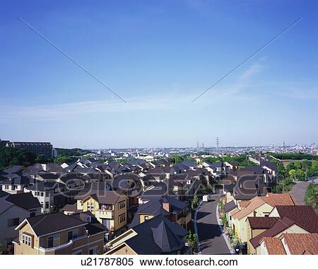 Residential district in Japan View Large Photo Image Stock Photography - Residential district in Japan. Fotosearch