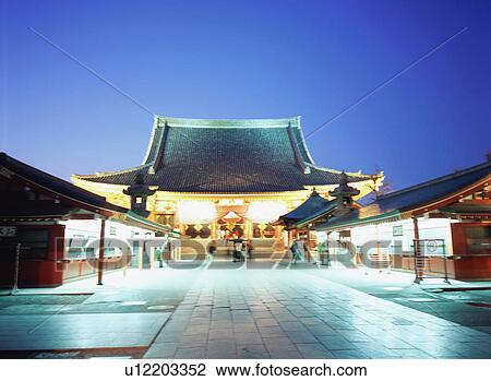 Stock Image - Sensoji Temple, Tokyo, Japan. Fotosearch