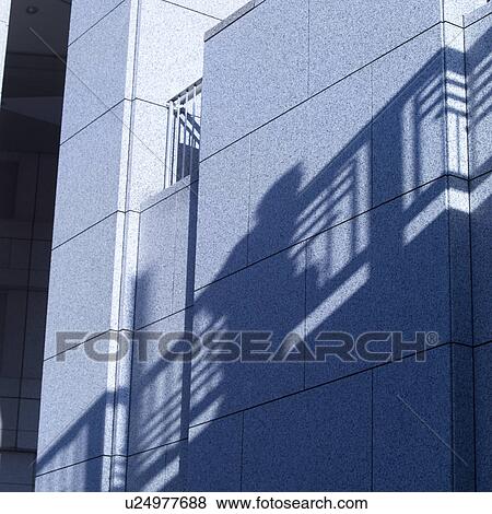 Shadow on building exterior View Large Photo Image Stock Photo - Shadow on building exterior. Fotosearch