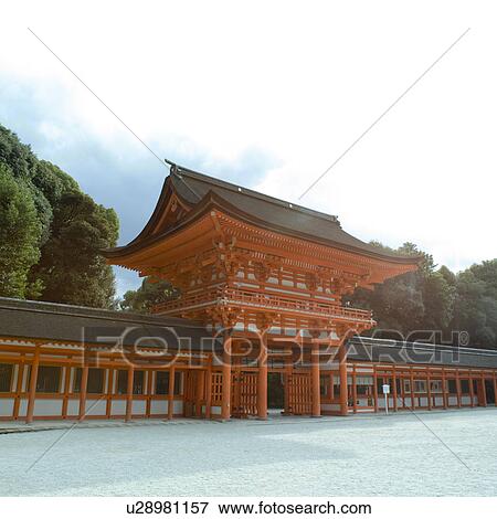 Stock Photo - Simogamo Shrine, Kyoto Prefecture, Japan. Fotosearch