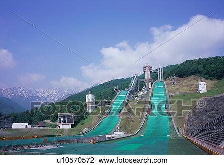 Ski Jumping Stadium, Hakuba, Nagano Prefecture, Japan View Large Photo Image Stock Image - Ski Jumping Stadium, Hakuba, Nagano Prefecture, Japan. Fotosearch