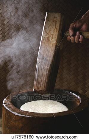 Steamed rice in mortar View Large Photo Image Stock Image - Steamed rice in mortar. Fotosearch