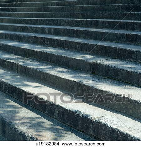 Picture - Stone steps at shrine. Fotosearch