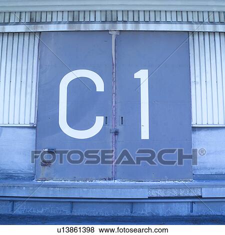Warehouse door View Large Photo Image Stock Photo - Warehouse door. Fotosearch