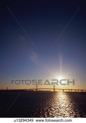 Yokohama Bay Bridge View Large Photo Image Stock Photo - Yokohama Bay Bridge. Fotosearch