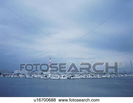 Yumenoshima Marina, Tokyo, Japan View Large Photo Image Stock Photo - Yumenoshima Marina, Tokyo, Japan. Fotosearch