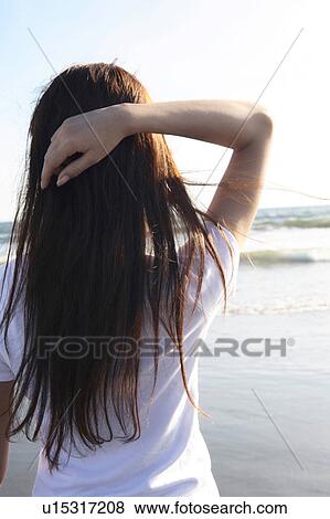 Back of woman View Large Photo Image Stock Photo - Back of woman. Fotosearch
