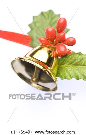 Stock Photo - Bell on ribbon, . Fotosearch