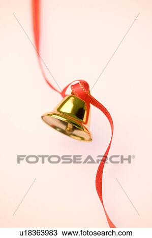 Stock Image - Bell with ribbon. Fotosearch