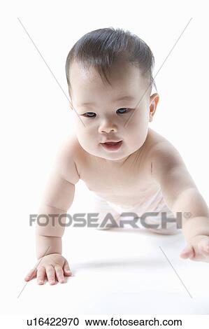 Stock Image - Crawling Baby. Fotosearch