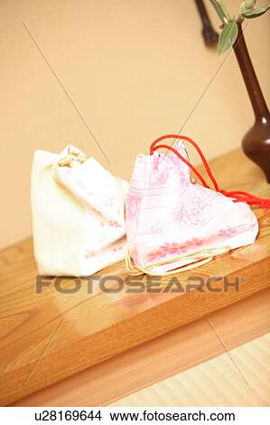 Picture - Drawstring purses. Fotosearch