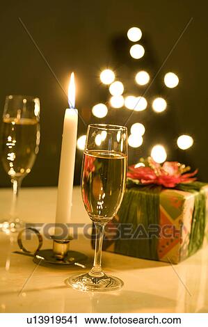 Gift and Champagne View Large Photo Image Stock Image - Gift and Champagne. Fotosearch
