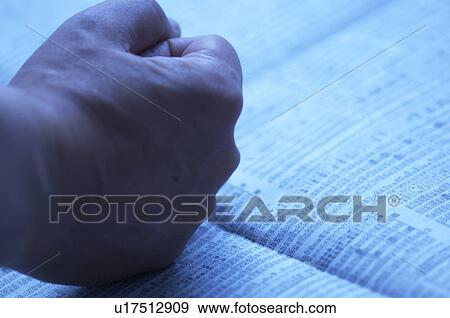 Hand making a fist View Large Photo Image Stock Photo - Hand making a fist. Fotosearch