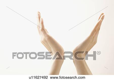 Stock Image - Hands up. Fotosearch
