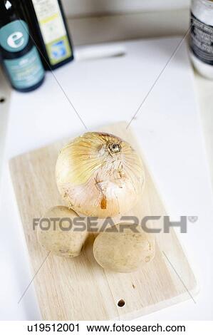 Stock Image - Onion and potato. Fotosearch
