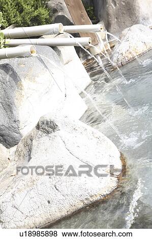 Stock Photo - Open-air bath. Fotosearch