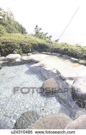 Open-air bath View Large Photo Image Stock Photography - Open-air bath. Fotosearch