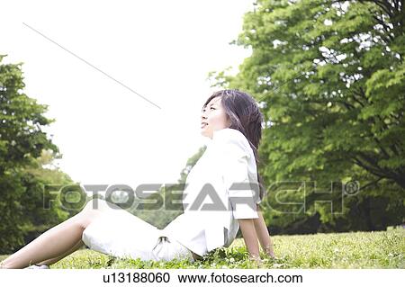 Stock Image - Portrait of woman. Fotosearch
