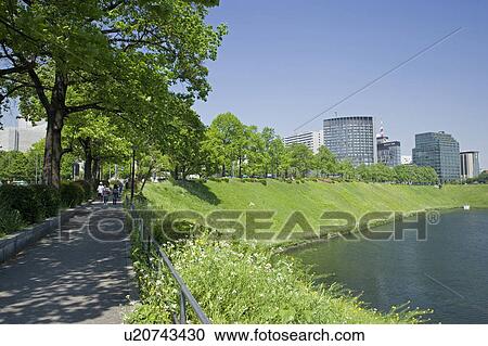 Stock Image - Promenade in Tokyo. Fotosearch