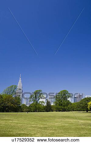 Stock Image - Shinjuku high-rise buildings. Fotosearch