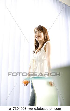 Smiling woman View Large Photo Image Stock Photo - Smiling woman. Fotosearch