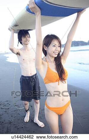 Surfers at Enoshima beach View Large Photo Image Stock Image - Surfers at Enoshima beach. Fotosearch