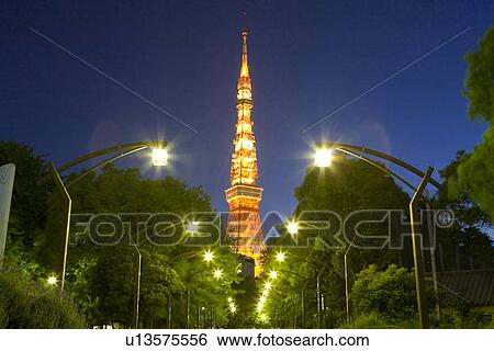 Tokyo tower View Large Photo Image Stock Photograph - Tokyo tower. Fotosearch