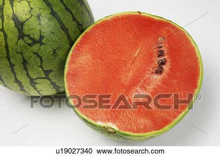 Stock Image - Watermelon Half. Fotosearch