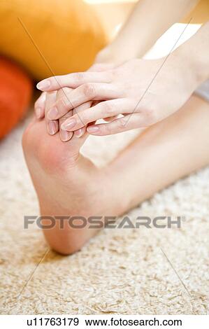 Stock Photo - Woman doing exercise. Fotosearch