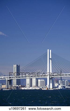 Yokohama Bay Bridge View Large Photo Image Stock Image - Yokohama Bay Bridge. Fotosearch