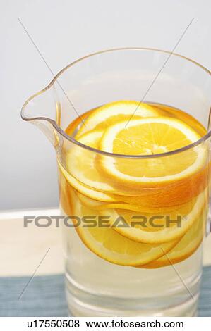Close-up of a jug of lemonade View Large Photo Image Stock Photo - Close-up of a jug of lemonade. Fotosearch