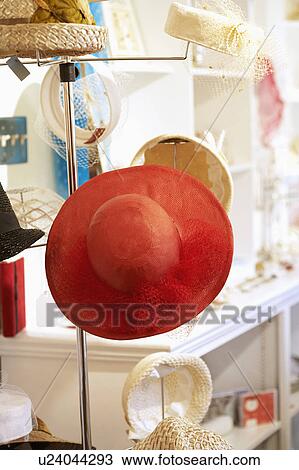 Close-up of hats displayed in a store View Large Photo Image Stock Image - Close-up of hats displayed in a store. Fotosearch