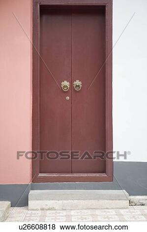 Stock Photo - Door of a temple. Fotosearch