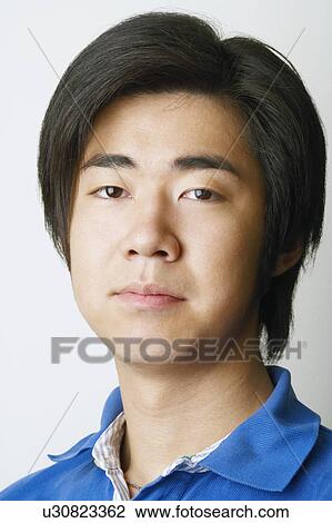 Stock Image - Close-up of a young man. Fotosearch