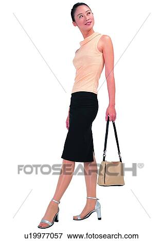 Cut Out, Casual Clothing, One Person, Black Hair, White Background, Lifestyles View Large Photo Image Stock Photo - Cut Out, Casual Clothing, One Person, Black Hair, White Background, Lifestyles. Fotosearch