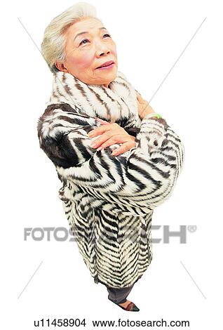 Cut Out, Mature Adult, One Mature Woman Only, Asian Ethnicity, Model, White Hair View Large Photo Image Picture - Cut Out, Mature Adult, One Mature Woman Only, Asian Ethnicity, Model, White Hair. Fotosearch