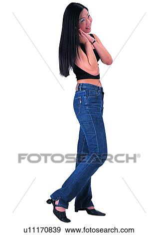 Gesture, Asian Ethnicity, Standing, Cut Out View Large Photo Image Stock Photo - Gesture, Asian Ethnicity, Standing, Cut Out. Fotosearch