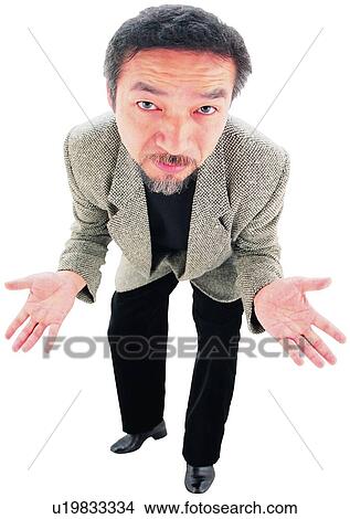 Picture - Hands In Air, Asian Expression, Asian Ethnicity, Posing, Portrait. Fotosearch