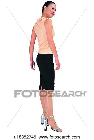Stock Photography - Indoor, Expression, Young Adult, Clipping Path, One Young Woman Only, Model. Fotosearch